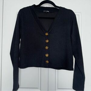 Cropped Cardigan Sweater